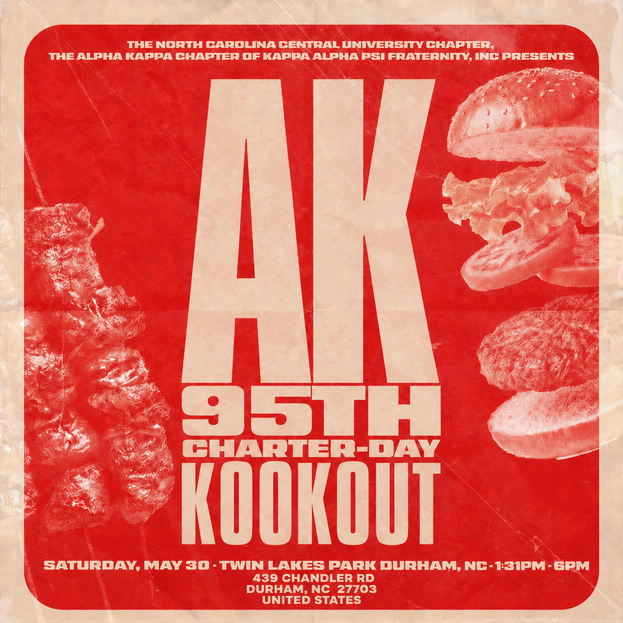 AK 95th Charter Day Kookout flyer